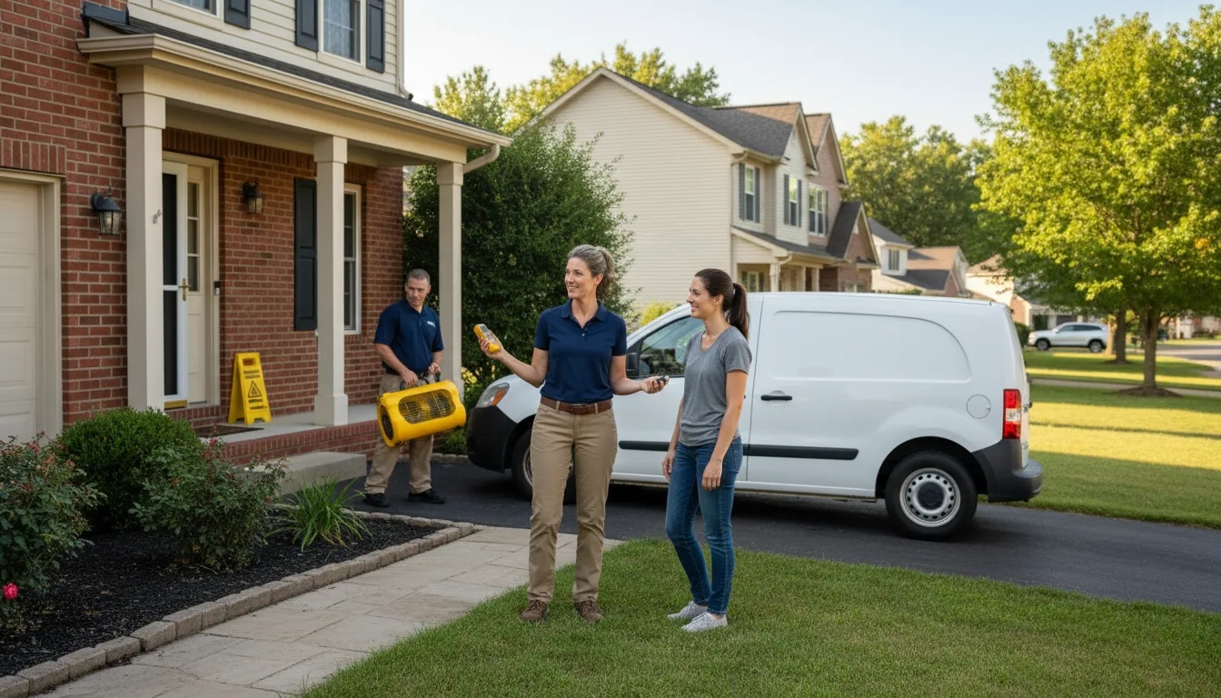 Residential water damage restoration in Log Lane Village, CO